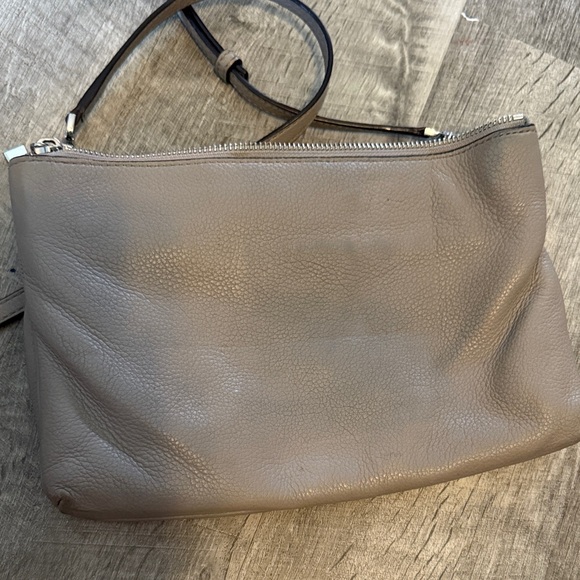 Michael Kors Gray/Taupe Leather Crossbody Bag - Picture 5 of 13